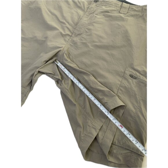 COLUMBIA Mens Cargo Shorts Khaki Nylon 42” 10L XL - Picture 5 of 7